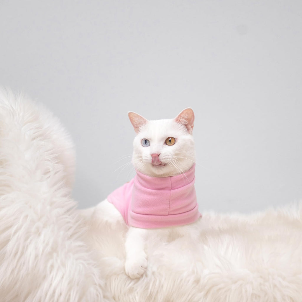 EXPAWLORER Cat Sweater Warm Fleece Pet Clothes for Cats Only