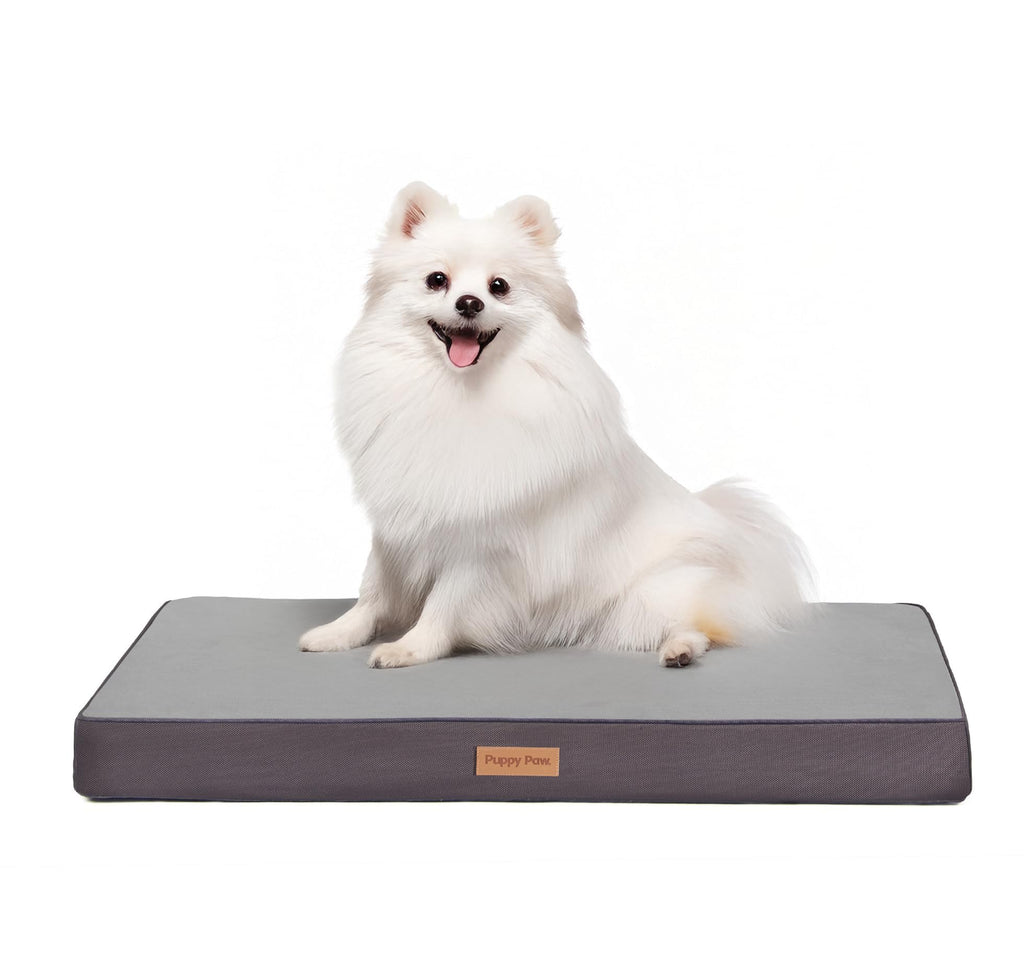 PUPPY PAW Orthopedic Memory Foam Dog Bed for Extra Large Dogs, Waterproof Lining and Non-Slip Bottom, Removable and Machine Washable Cover (41" x 29", Up to 100LBs)
