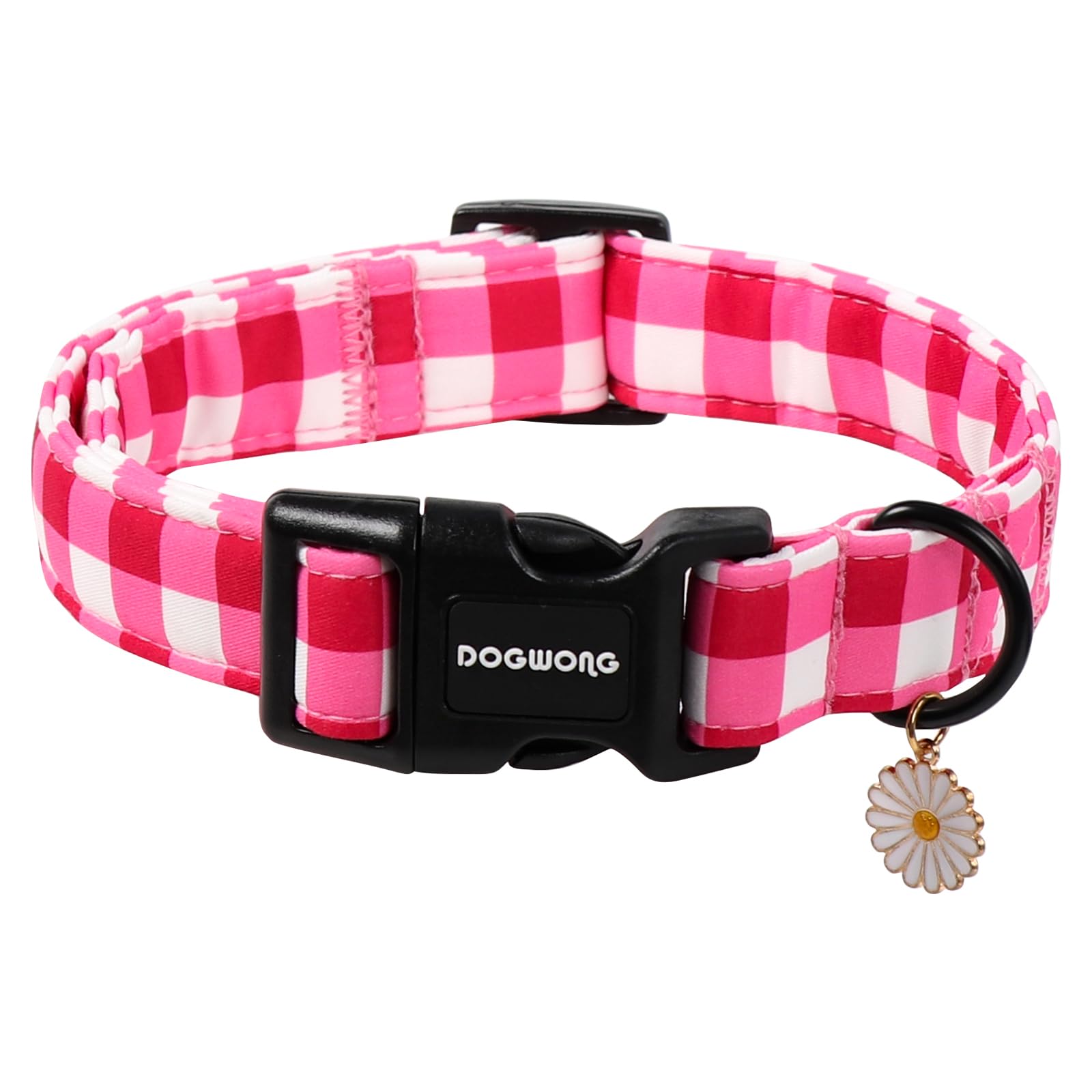 DOGWONG Fall Pumpkin Dog Collar- Cute Daisy Pumpkin Dog Collars Adjustable Orange Halloween Thanksgiving Dog Collar for Small Medium Large Dogs M — XS — L — XL