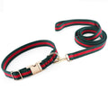 Premium Dog Collar, Cute Dog Collars Luxury Style, Durable Pet Collars and Dog Leash with Metal Buckle Safety for Puppy Small Dogs