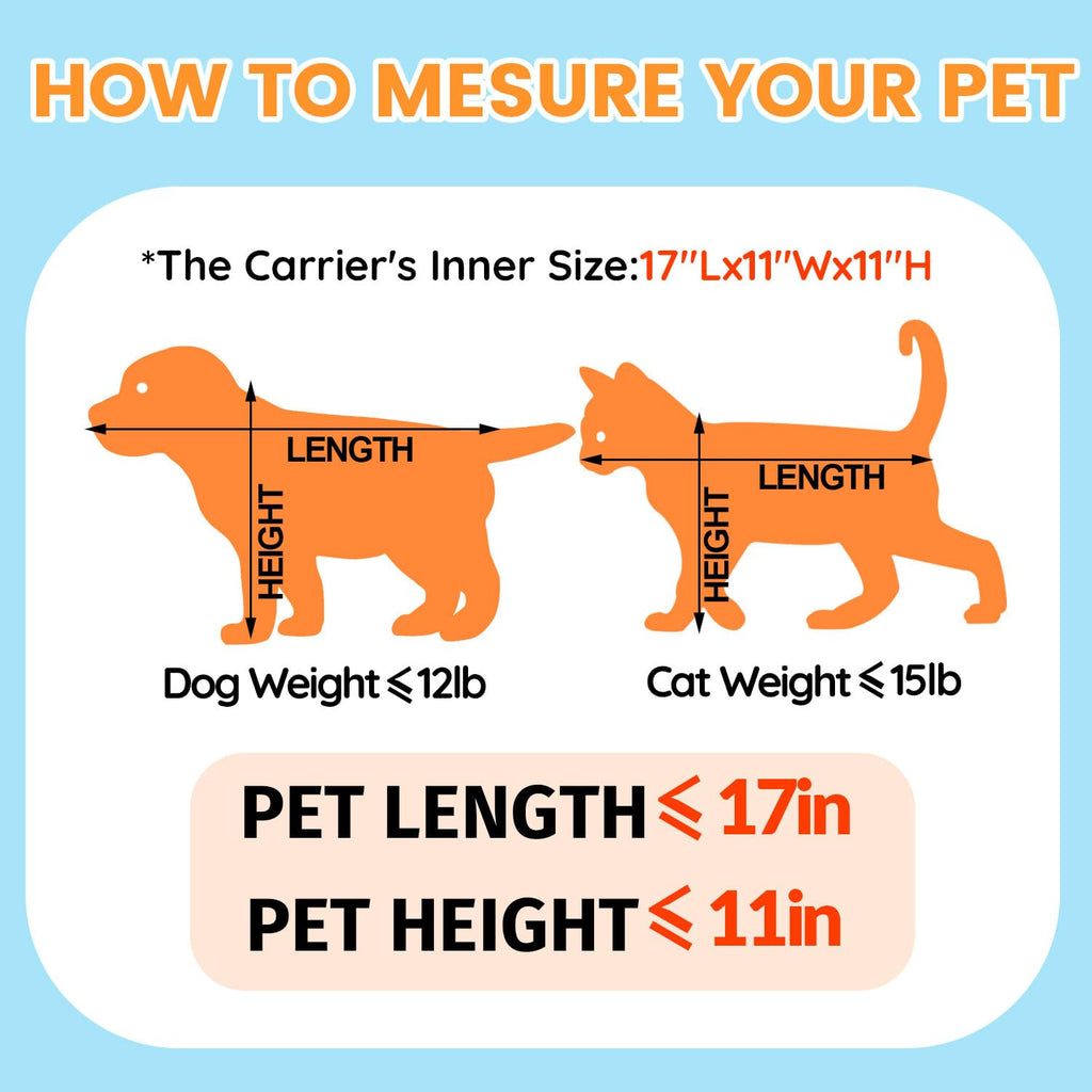Petskd Top and Side Expandable Pet Carrier Airline Approved, Purple