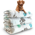 Dog Blankets for Medium Large Dogs Washable, 3 Pack Pet Blanket Washable 41" x 31", Fuzzy Soft Puppy Throw Cover for Kennel Crate Bed