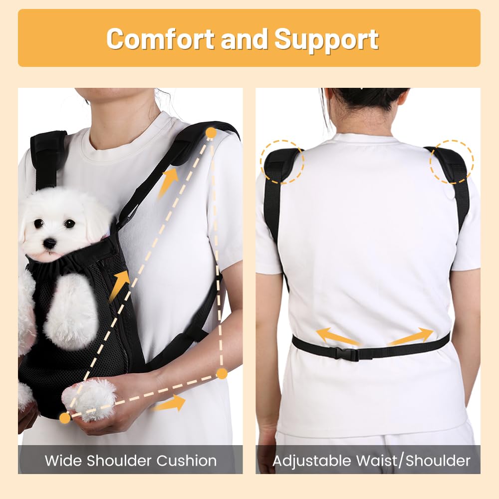 Inspack Dog Backpack Carrier/Cat Carrier, Adjustable Pet Front Carriers