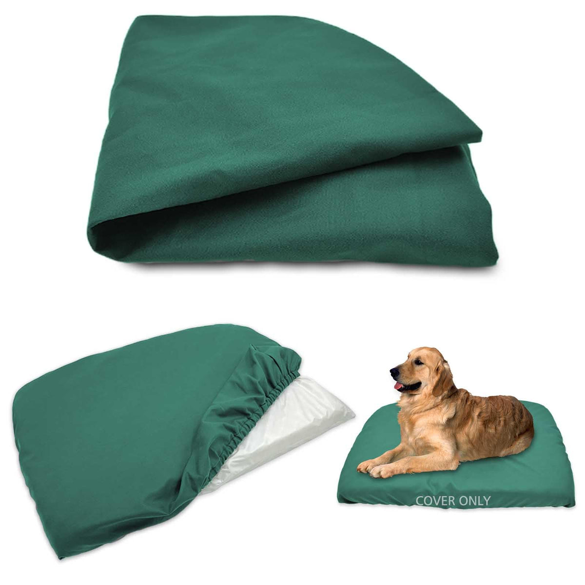 Dog Bed Cover Waterproof Replacement Machine Washable Covers for Dog Bed Heavy Duty Scratch Resistant Mattress Protector Pet Bed 44x32 Inch Grey Cover Only