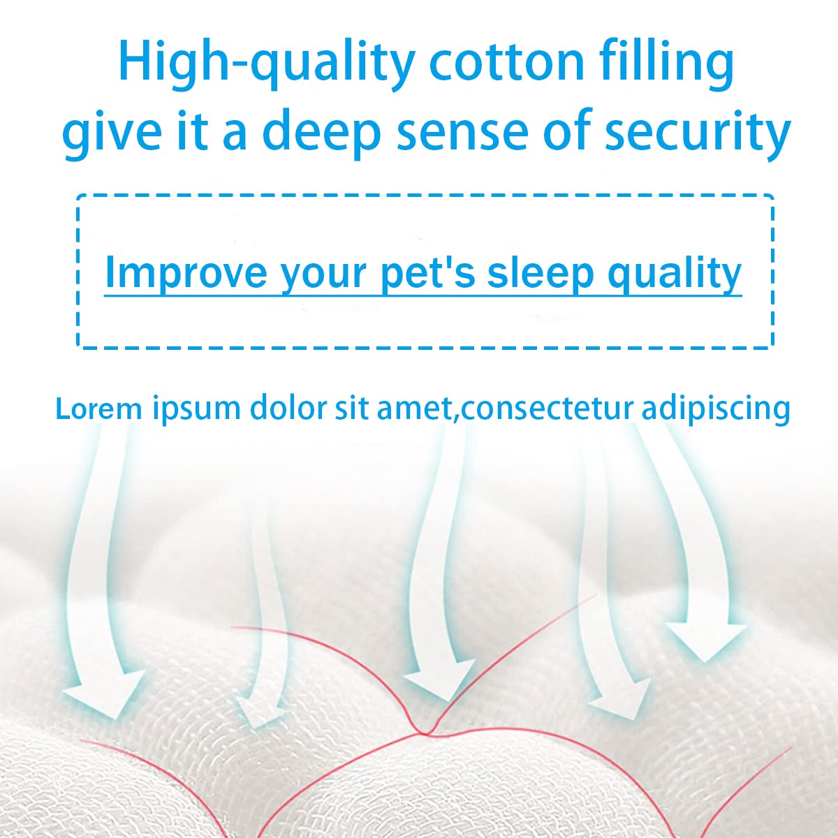 Cat Beds for Indoor Cats - Cat Bed Washable 20/24 inches, Dog Beds for Small Medium Dogs, Anti Anxiety Round Fluffy Plush Faux Fur Pet Bed, Thick Bottom (Blue, Large 24" L x 24" W)