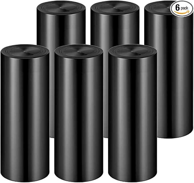 ELS PET 6 Packs Replaced Waste Bags, Portable Cat Litter Waste Receptacles Bags for Cat Litter Box 180 Pcs
