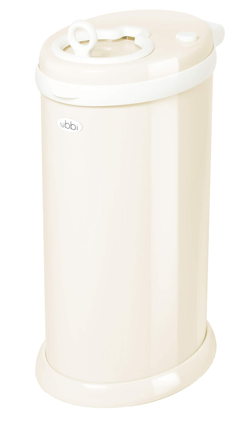 Ubbi Stainless Steel Diaper Pail, No Special Bags, Odor-Locking, Ivory