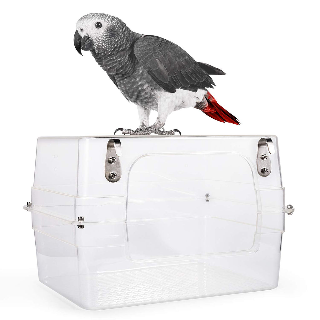 Colorday Large Bird Bath for Cage, Parrot Bath for Parakeet, African Grey,, Conure, Cockatiel(13X11X8 inch)