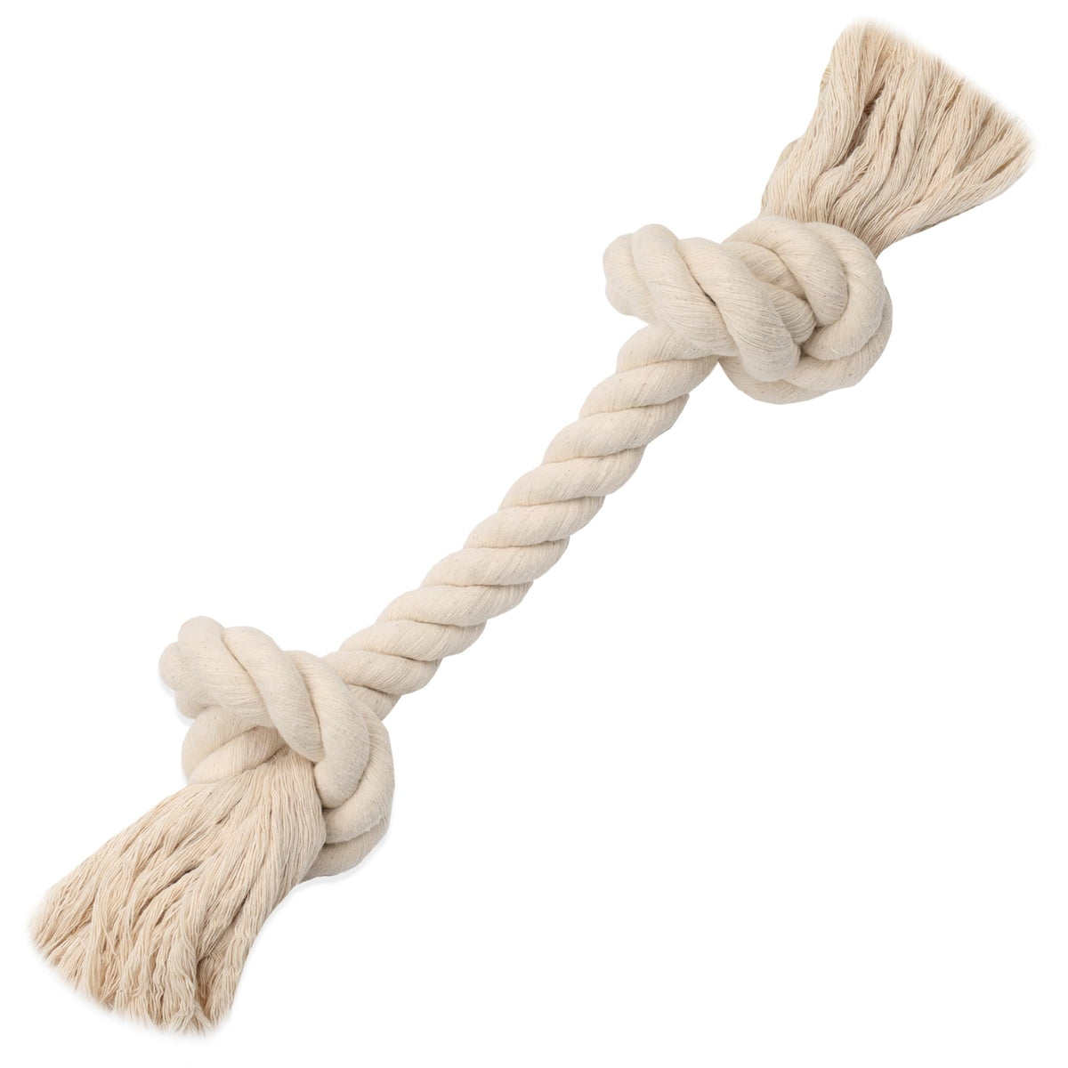 Barida Pet Supplies 100% Natural Cotton Rope Dog Toys, Premium White Cotton Dog Chew Toys, Puppy Chew Ropes for Teething, Tough Ropes for Puppy, Small and Medium Dogs