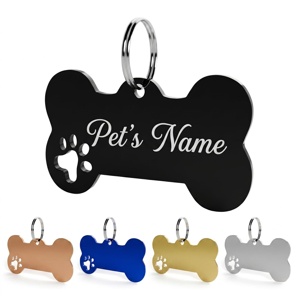 Personalized Cloud Pet ID Tags for Dogs and Cats - Custom Engraved Dog Tags with Name, Phone Number & Address - Double Sided Shiny Metal Cat Name Tag, Anti-Lost Pet Collar Charm, 5 Colors