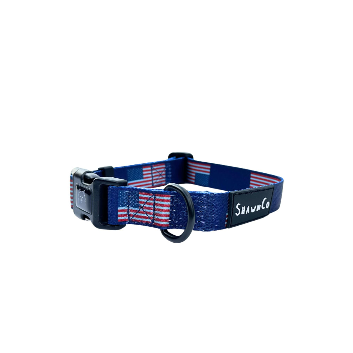 ShawnCo Dream Walk Dog Collar (USA Flag, S)