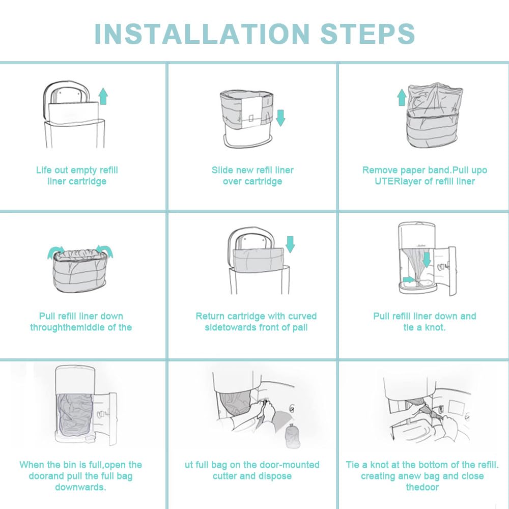 Cat Litter Refills Bags Compatible with Litter Champ Pail