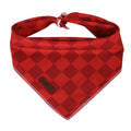 Lionet Paws Christmas Dog Bandana Washable Cotton Handkerchief Scarf Triangle Christmas Red Plaid Dog Bandanas for Medium Large Dogs Girl Boy