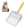 XIHUADOU Cat Litter Scoop, Stainless Steel Metal Mesh Scoop with 7 mm Gaps