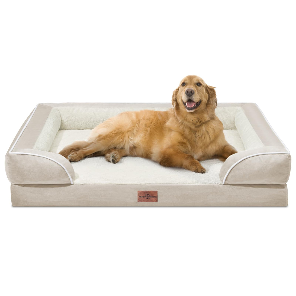 Comfort Expression Waterproof Orthopedic Dog Bed for Extra Large Dogs