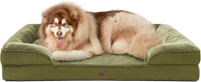 EHEYCIGA Orthopedic XXL Dog Bed, Waterproof Washable XL Big Pet Bed 48" — 48.0"l X 35.0"w X 8.0"th