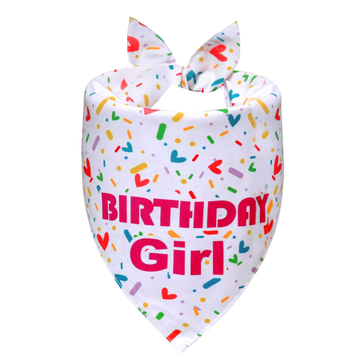 WoffBow Dog Birthday Boy Bandana for Medium Dogs, Reversible Blue Scarf