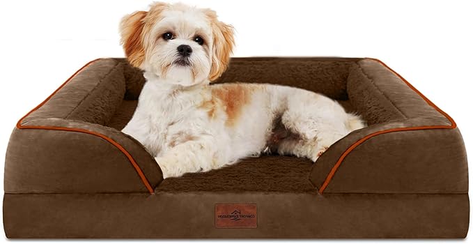 Comfort Expression Waterproof Orthopedic Dog Beds for Extra Large Dog — 28.0"L x 19.0"W x 6.0"Th