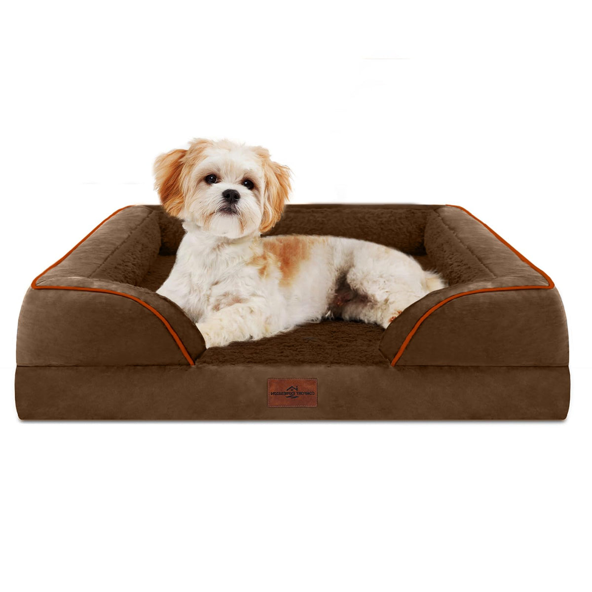Comfort Expression Waterproof Orthopedic Dog Bed for Medium Size Dog