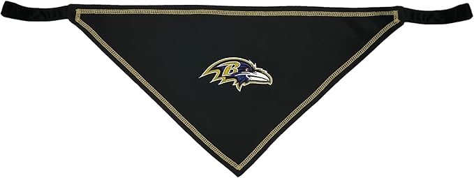 Pets First NFL Baltimore Ravens TIE Bandana, Size Small/Medium. Dog Bandana Scarf Bib for Pet Cat Dog. The Ultimate Game-Day, Party Bandana