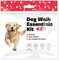pH Advantage Dog Walking Essentials Kit – Includes Poop Bags, Disposable Water Bowl, Treats & Food – Travel-Friendly Pack Perfect for Walks, Hiking & Unexpected Emergencies - Red Style (10)