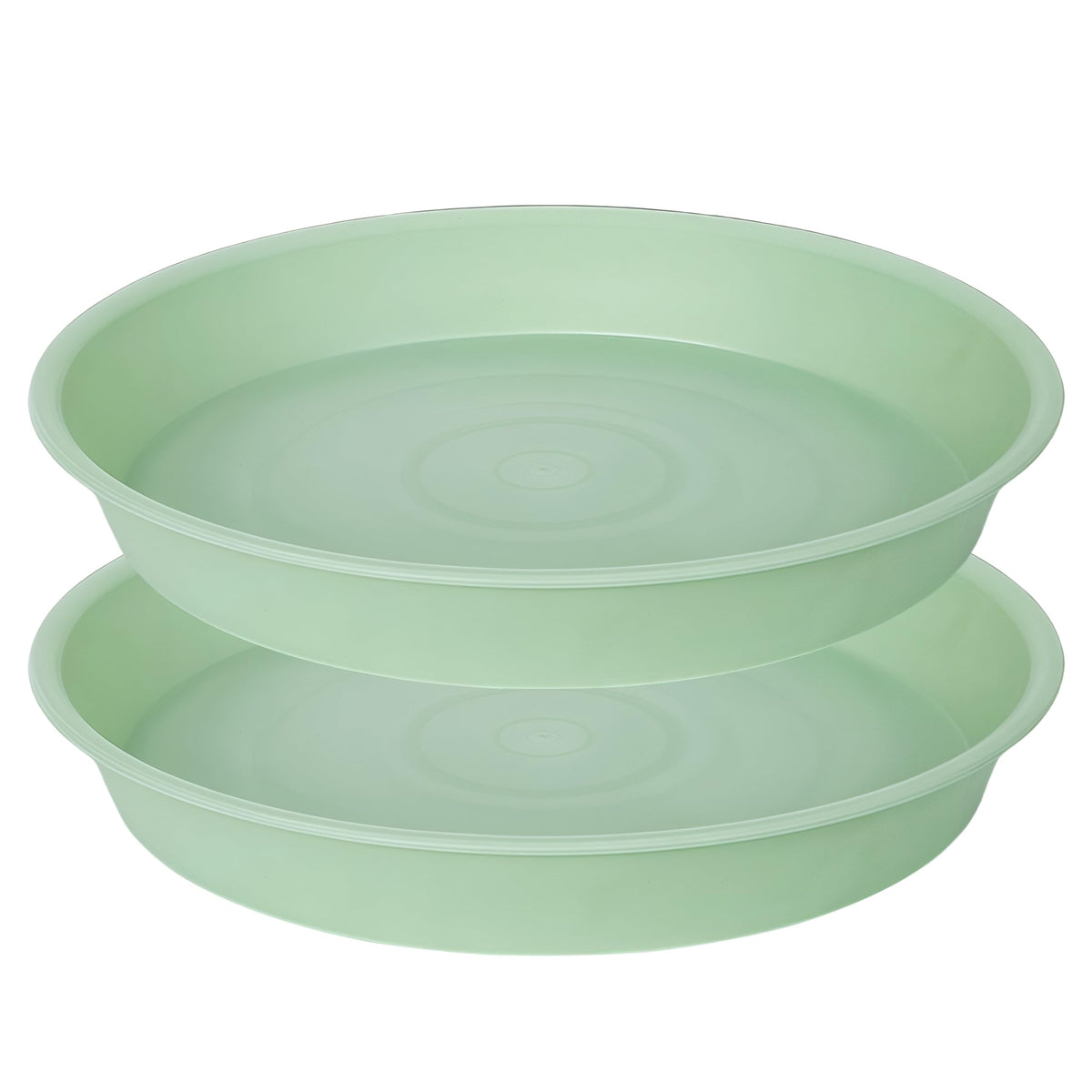Bleuhome 2 Pack of Bird Bath Bowl 12", 1.6" Depth, 10 12 inch Birdbath Bowls Dish Only for The Garden, Large Plant Saucer (12", Chocolate)