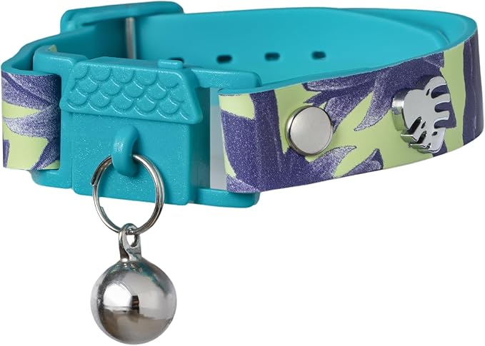 Kittyrama Botanicals Fern Cat Collar. Award Winning. Hypoallergenic, Quick Release Breakaway, Comfy & Soft. Vet Approved. Other Styles Available