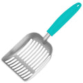 Frxat Cat Litter Scoop, Kitty Metal Scooper, Aluminum Alloy Sifter, Kitten Pooper Lifter, Deep Shovel, Long Handle, Poop Sifting, Durable, Heavy Duty, for Litter Box
