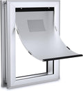 Ownpets Aluminum Dog Door for Medium Dogs, Lockable & Weatherproof