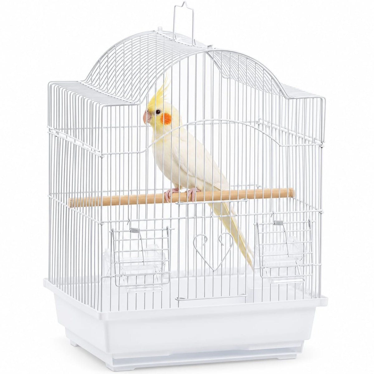 Small Bird Cage, Lightweight Hanging Travel Cage with Removable Tray