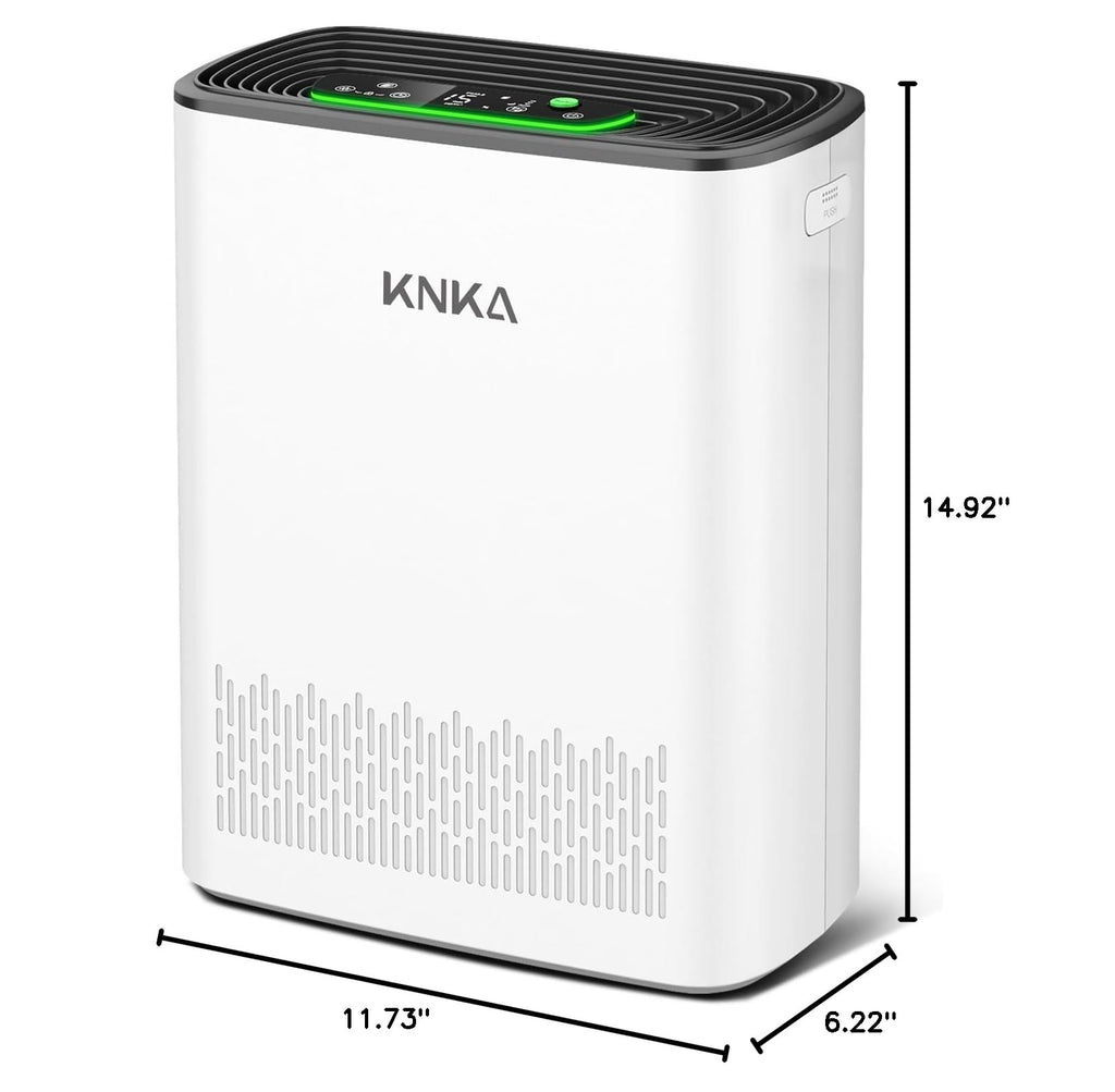 KNKA Air Purifiers for Home Bedroom Up to 1147 Ft² in 1 Hr, APH3000, White