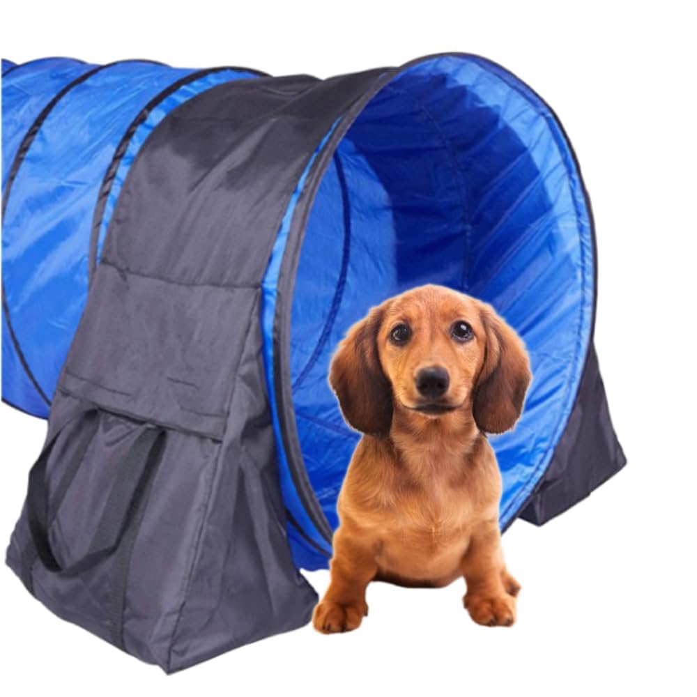 Japard Dog Agility Equipment, 18 Inch - 22 Inch Adjustable Tunnel Sandbags 2 Pack, Holding Bags Only, Training Weight Bags, Outdoor Indoor Water-Proof