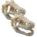 MTGHYARE 2 Pack Dinosaur Aquarium Decorations Skull Aquarium Ornament Mini Dinosaur Mold Decoration Tank Reptile Hide Decor with Holes Fish Tank Landscape Reptile Betta Fish Hideout Caves