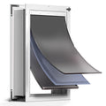 PETCOMING 3-Flaps Aluminum XL Dog Door for Wall, Pets Up to 220 lb
