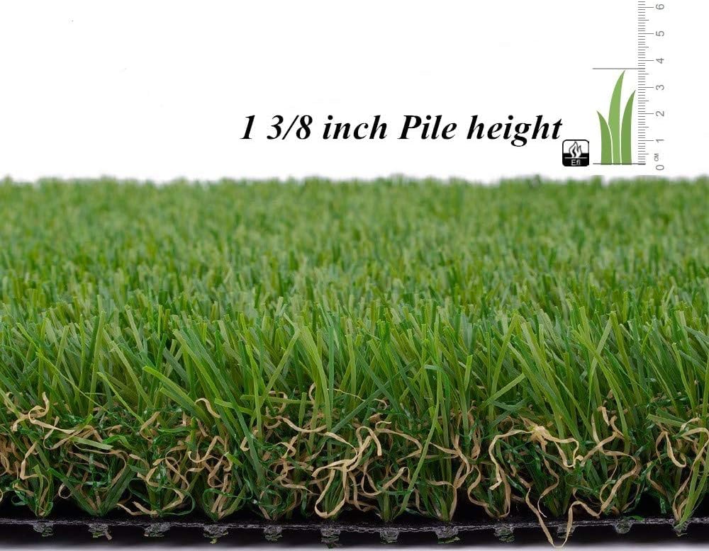 ALTRUISTIC Artificial Grass 7FTX29FT(203 Square Feet), Realistic Fake Grass Deluxe Turf Synthetic Thick Lawn Pet Turf, 1 3/8” Height, Outdoor Decor, Customized