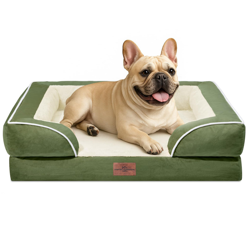 Comfort Expression Orthopedic Dog Bed for Medium Size Dog with Bolster