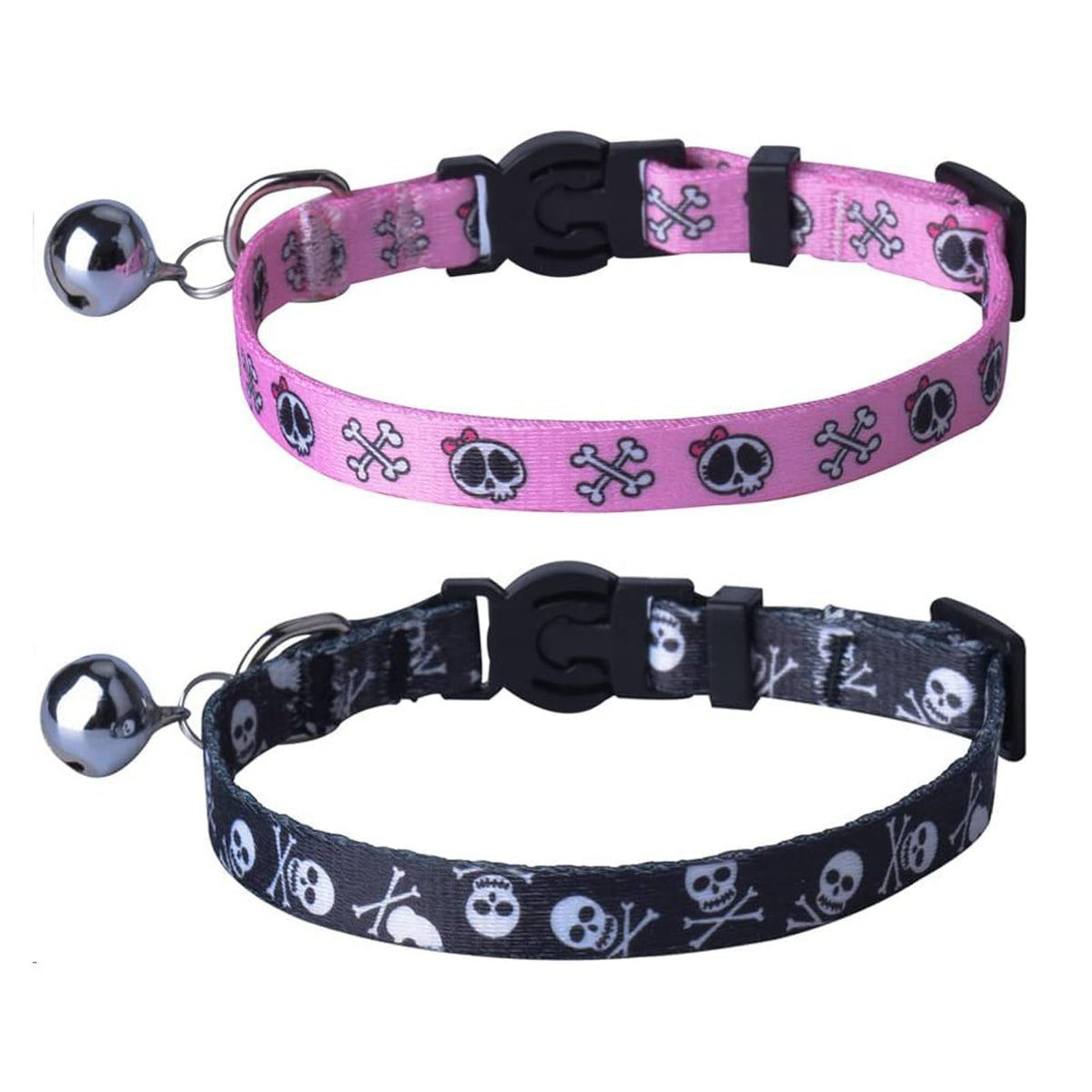 PUPTECK Halloween Cat Collar Breakaway with Bells, Kitten Outfit
