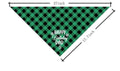 AUII JO DESIGN Dog Bandana, Plaid Geometric Pattern, Comfortable & Breathable, Perfect for Small to Large Dogs, 25*17IN, Unisex, Birthday Dad 03, Flannel, Hand Wash Only