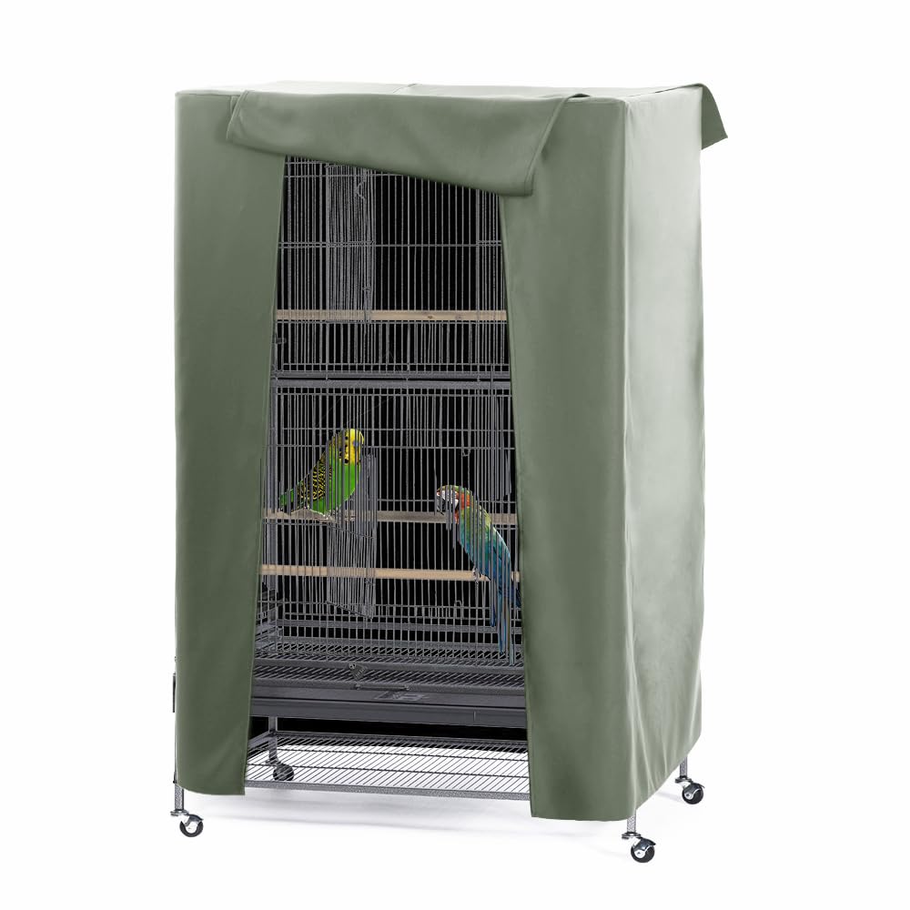 PONY DANCE Pets Product Universal Birdcage Cover Blackout & Breathable Birdcage Cover for Pets' Good Night, Small, Black, 21 Inches L x 21 W x 28 H