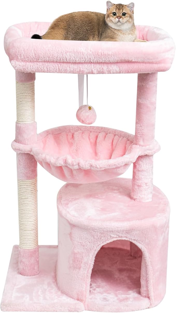 SYANDLVY Gothic Cat Tree with Coffin Bed for Indoor Cats, Modern House
