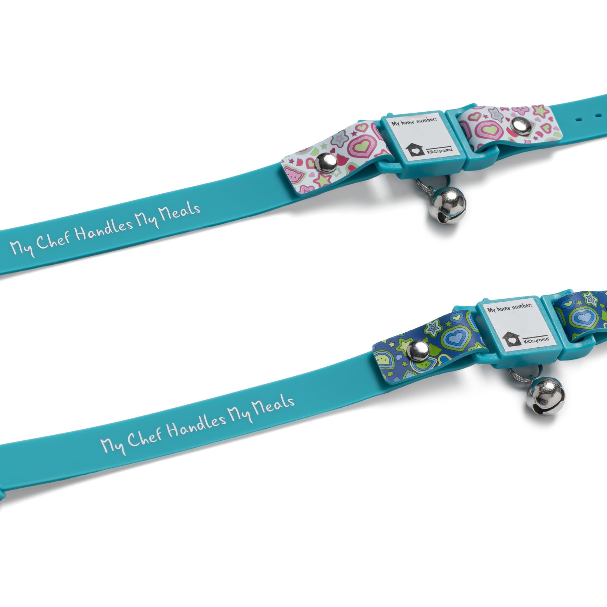 New Kittyrama No Feed Cat Collar with Bell. Breakaway, Quick Release, Hypoallergenic, Vet Approved. Lightweight Kitten Collar. As Seen in Vogue. Soft & Comfy. Pearl