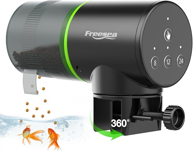 FREESEA Automatic Fish Feeder for Aquarium: Small Vacation Betta Feeder
