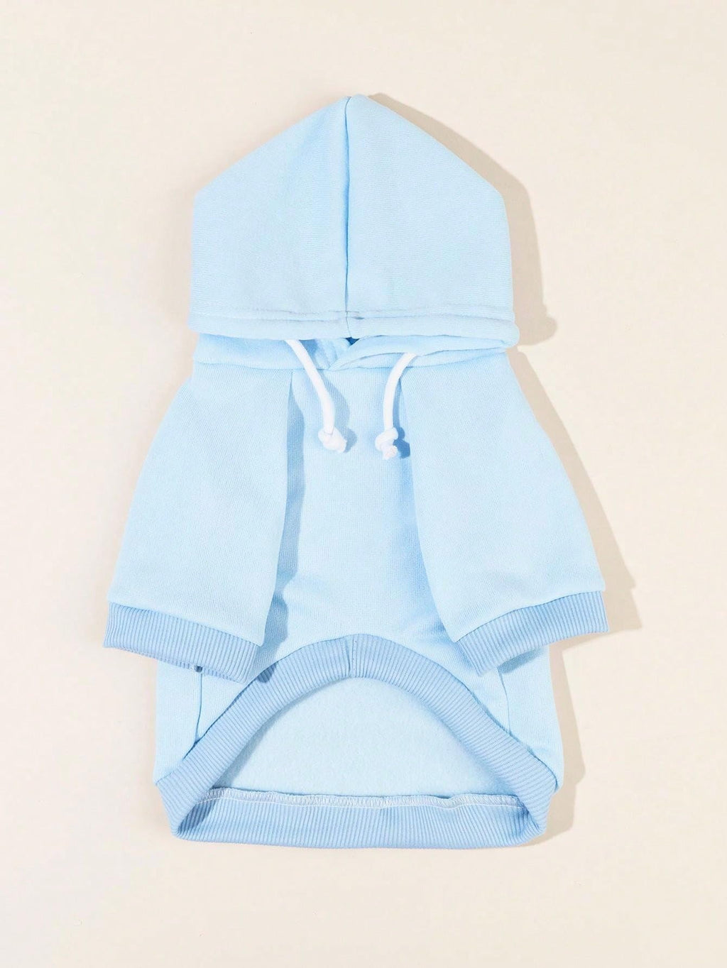 QWINEE Basic Dog Hoodie Sweatshirt Puppy Sweater Warm Cat Costumes Pet Clothes for Chihuahua Puppy Kitten Small Medium Dogs Light Blue XX-Small