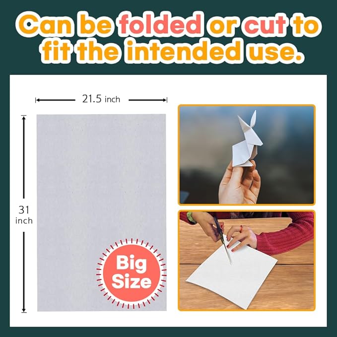 HA SHI Bird Cage Liners, 120 Unscented Newsprint Sheets, 31 x 21.5 in Large