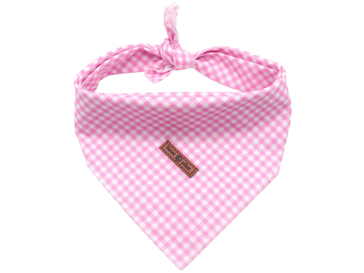 Lionet Paws Christmas Dog Bandana Washable Cotton Handkerchief Scarf Triangle Christmas Red Plaid Dog Bandanas for Medium Large Dogs Girl Boy