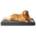 EHEYCIGA XL Memory Foam Dog Crate Bed Washable, 41x27Inch, Black