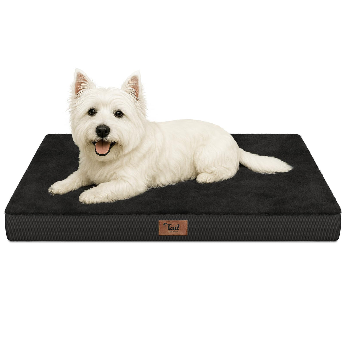 Tail Stories Waterproof Orthopedic Dog Crate Bed for Small Dogs & Cats