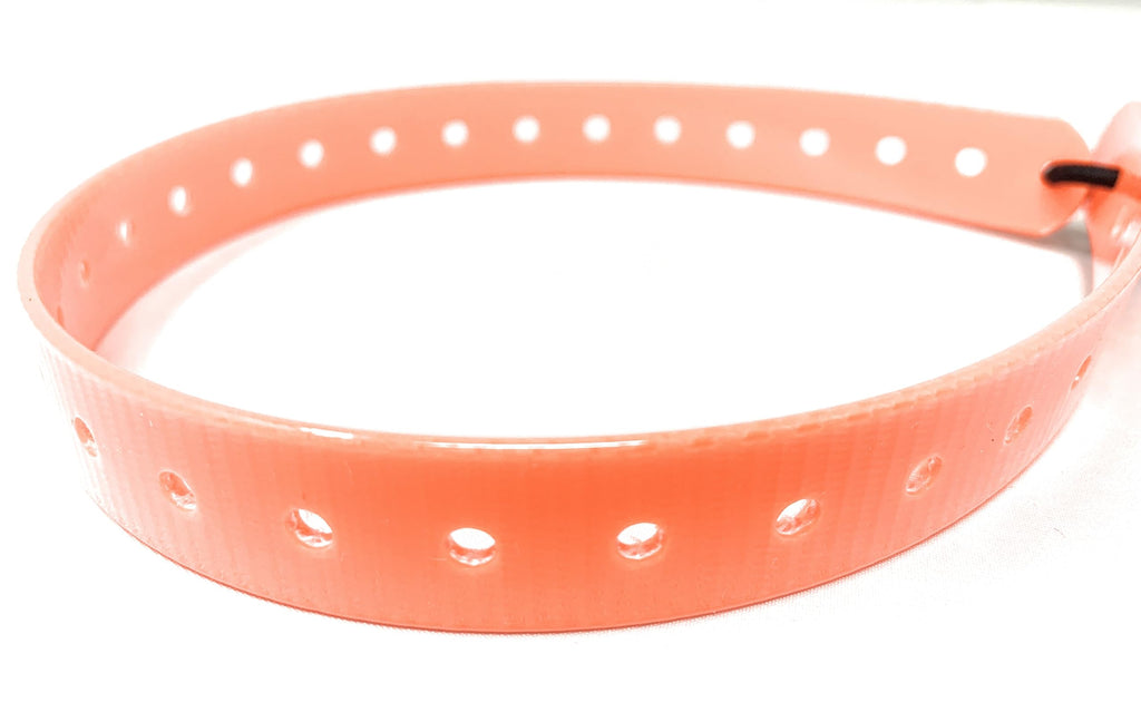 Replacement GPS eCollar with Adjustable Bungee, Multi-Hole Design, and Secure Toggle Closure for Small Dogs (Neon Orange, Small Neck)