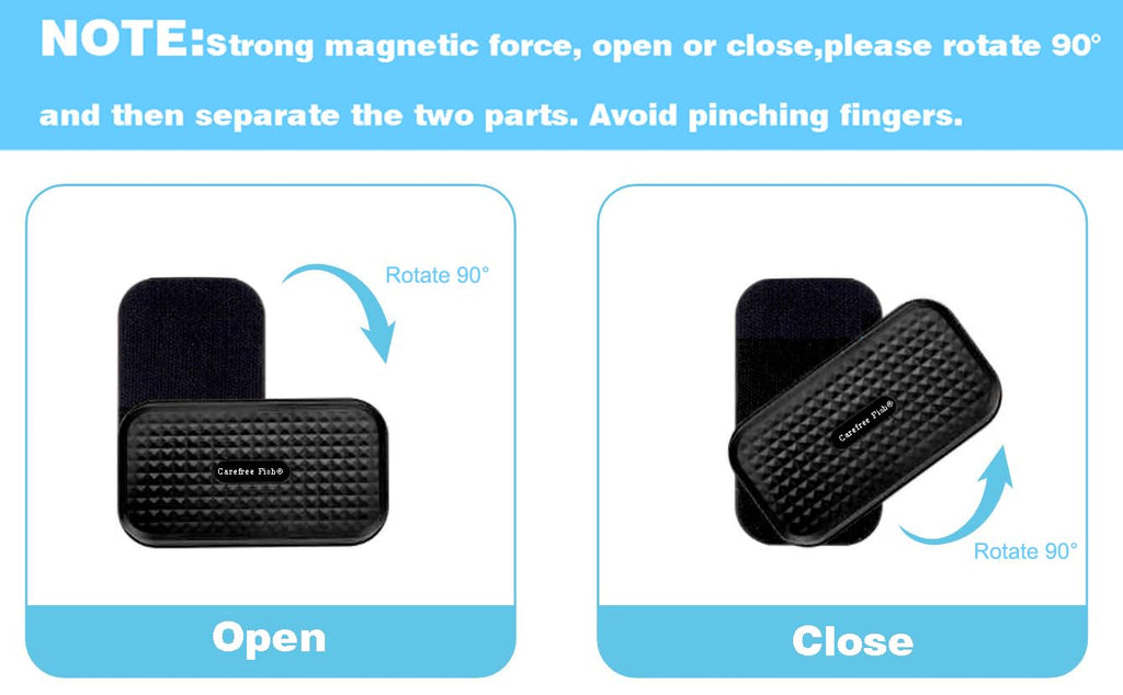 Carefree Fish Aquarium Small Magnetic Cleaner for Glass Fish Tank Algae Scraper Floating