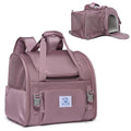 Pet Backpack Carrier for Small Dogs Medium Cats, Puppies,Breathable and Collapsible Design, Portable Travel Bag for Bearded Dragon,Rabbit Cage (Purple, Small)